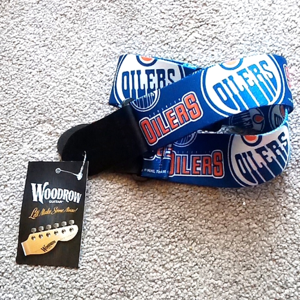 NHL guitar strap Woodrow Edmonton oilers